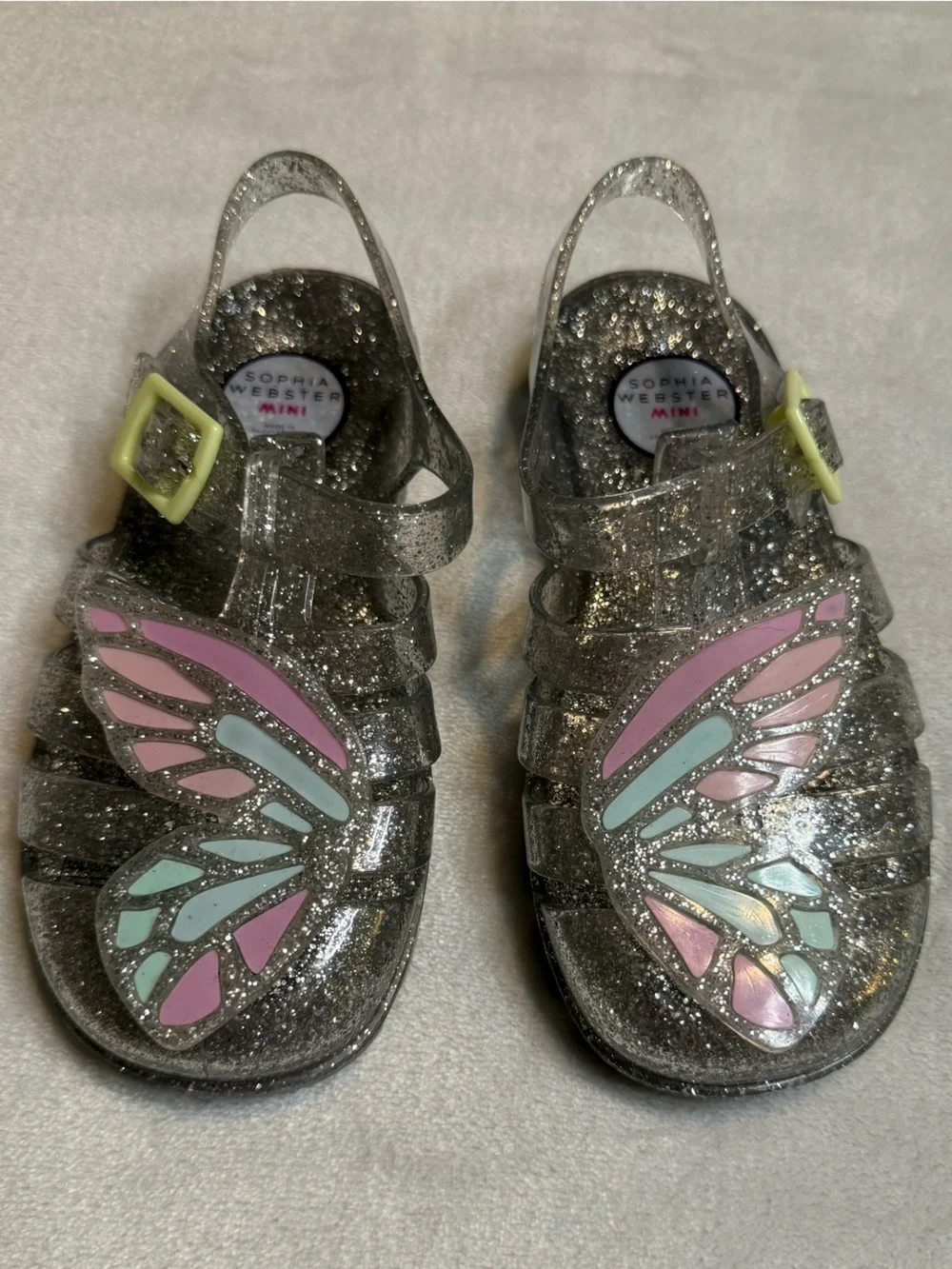 Sophia Webster Girl’s Butterfly Jelly Sandals Toddler Girls size 11